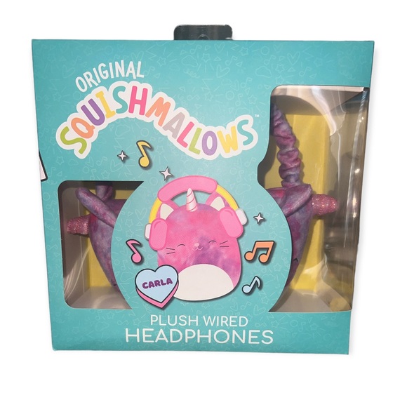 Original Squishmallows CARLA💜 Headphones - Picture 1 of 3